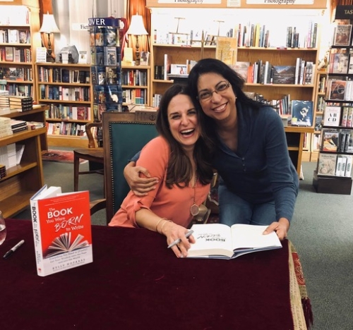 My lovely friend, Kelly Notaras at her book signing in Boulder. 