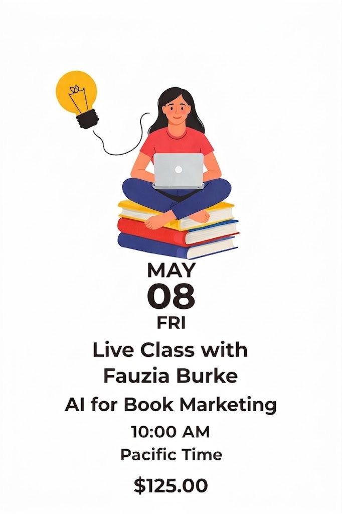 Live Class on Zoom: AI for Book Marketing