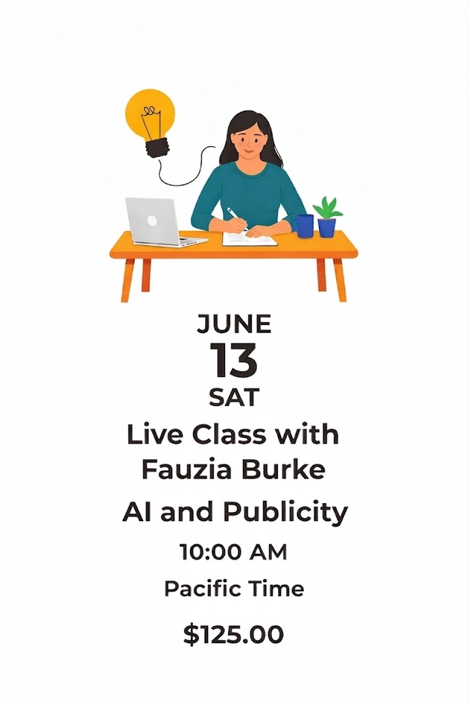 Live Class on Zoom: AI and Book Publicity